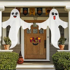 New Halloween hanging ghosts set of 2 inside outside  autumn decor